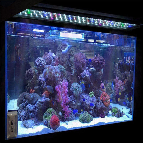 36W aquarium sand washer with plug adapter & 15W 66LED RGBW aluminum shell bracket light 40CM/28-key control