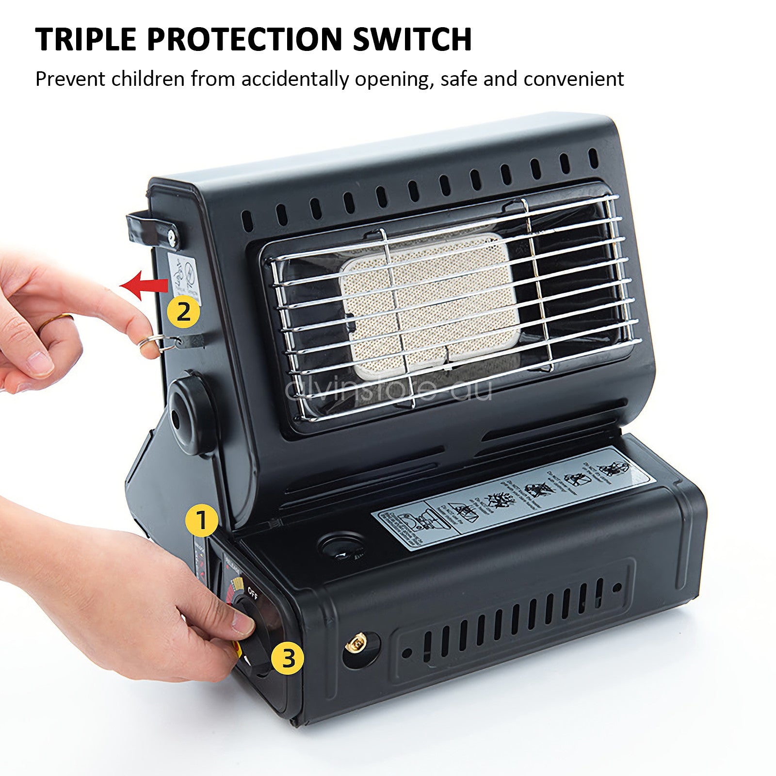 Portable Butane Gas Heater Cooker Camping Tent Outdoor Hiking Camper Survival AU