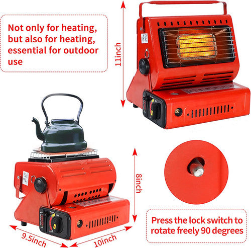 Portable Butane Gas Heater Cooker Camping Tent Outdoor Hiking Camper Survival AU