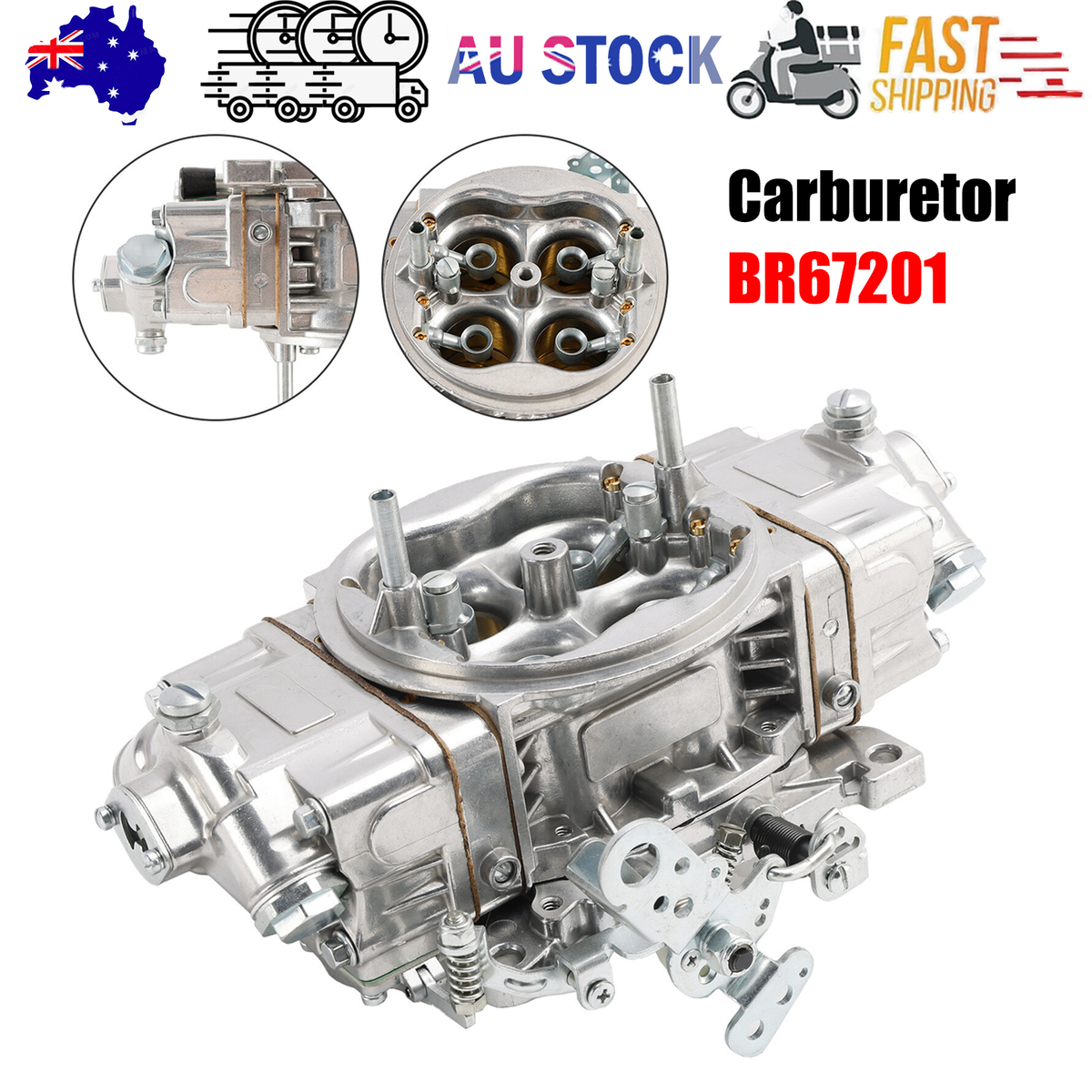 Quick Fuel 850 CFM Carburetor 4150 Mechanical BR67201 For Holley Brawler Race