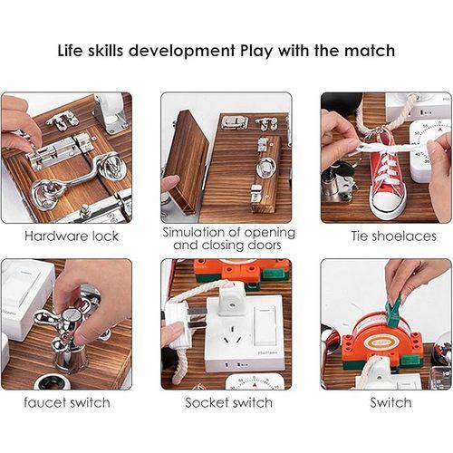 Sensory Toys Activity Board Educational Learning Toys Brain Games Preschool  AU
