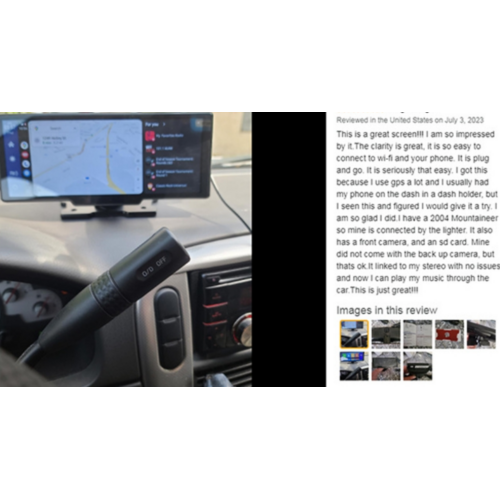 10.26" 4K Car Camera Carplay Android Car GPS Navigation Dashboard Video Recorder