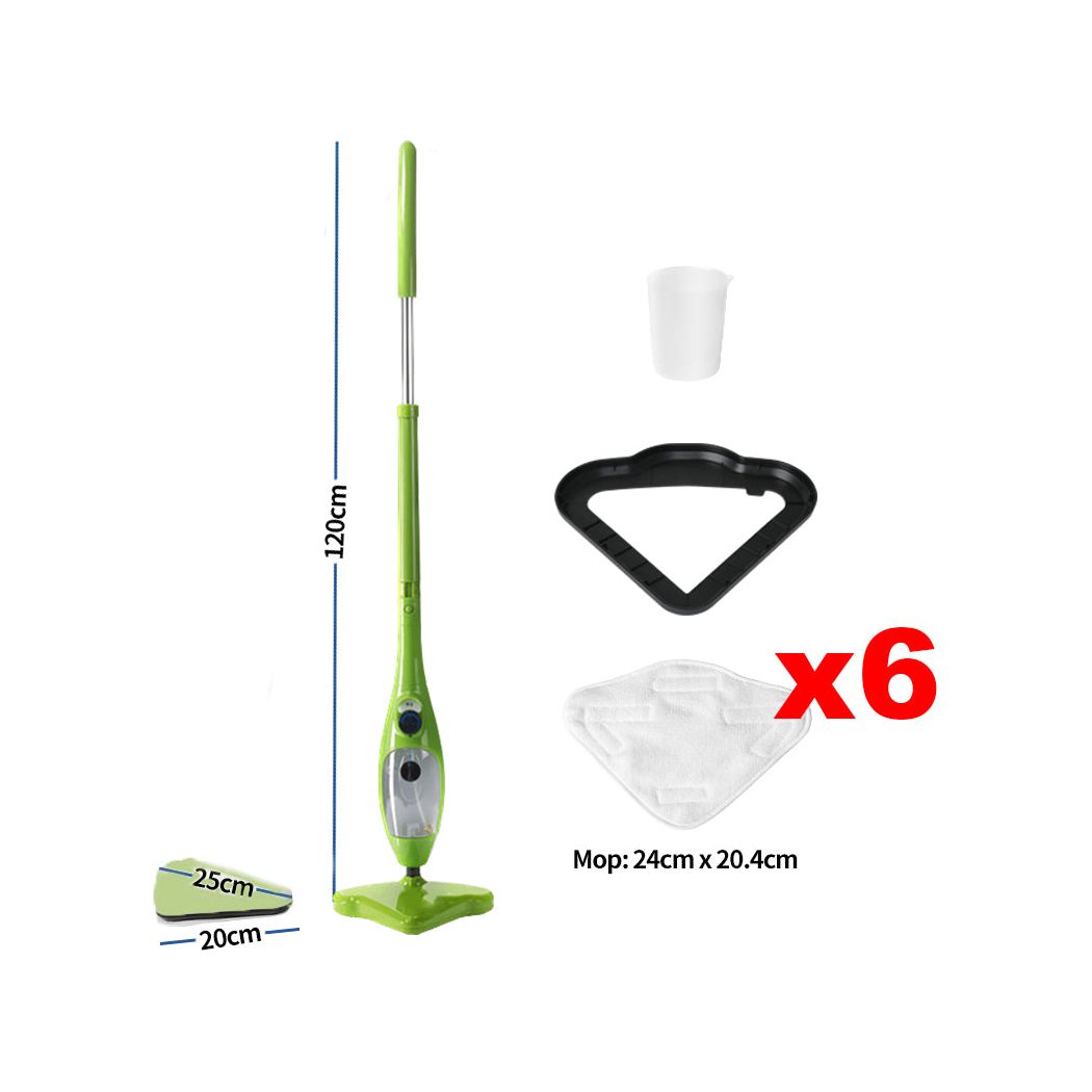 Steam Mop Handheld Carpet Cleaner High Pressure Steamer Floor Cleaning 1300W