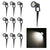 10PCS 12V LED Waterproof Outdoor Garden Spotlights Landscape Light Flood Lights Cool White