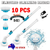 10PCS Rechargeable Spin Scrubber Electric Turbo Scrub Cleaning Brush Cordless Kit