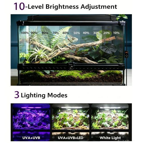 40cm Adjustable Reptile 5.0UVA UVB Lamps LED Light for Reptile Tanks Pet Lighting System