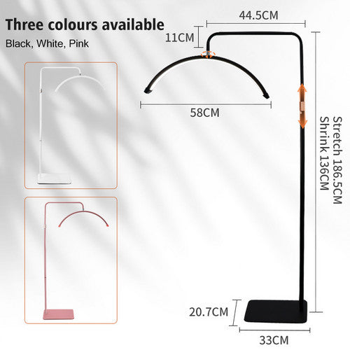 Beauty Half Moon Floor Fill Lamp LED Lash Light for Tattoo Salon Eyelash Makeup