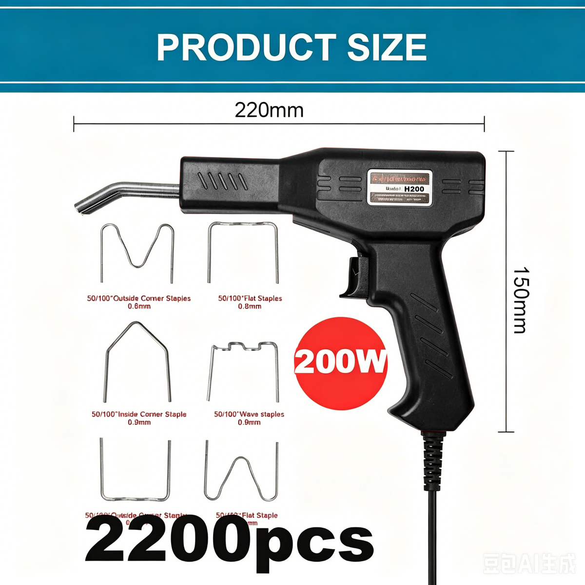 200W 🔥Plastic Welding Machine Kit  Stapler Welder Garage Tool Repair Car Bumper