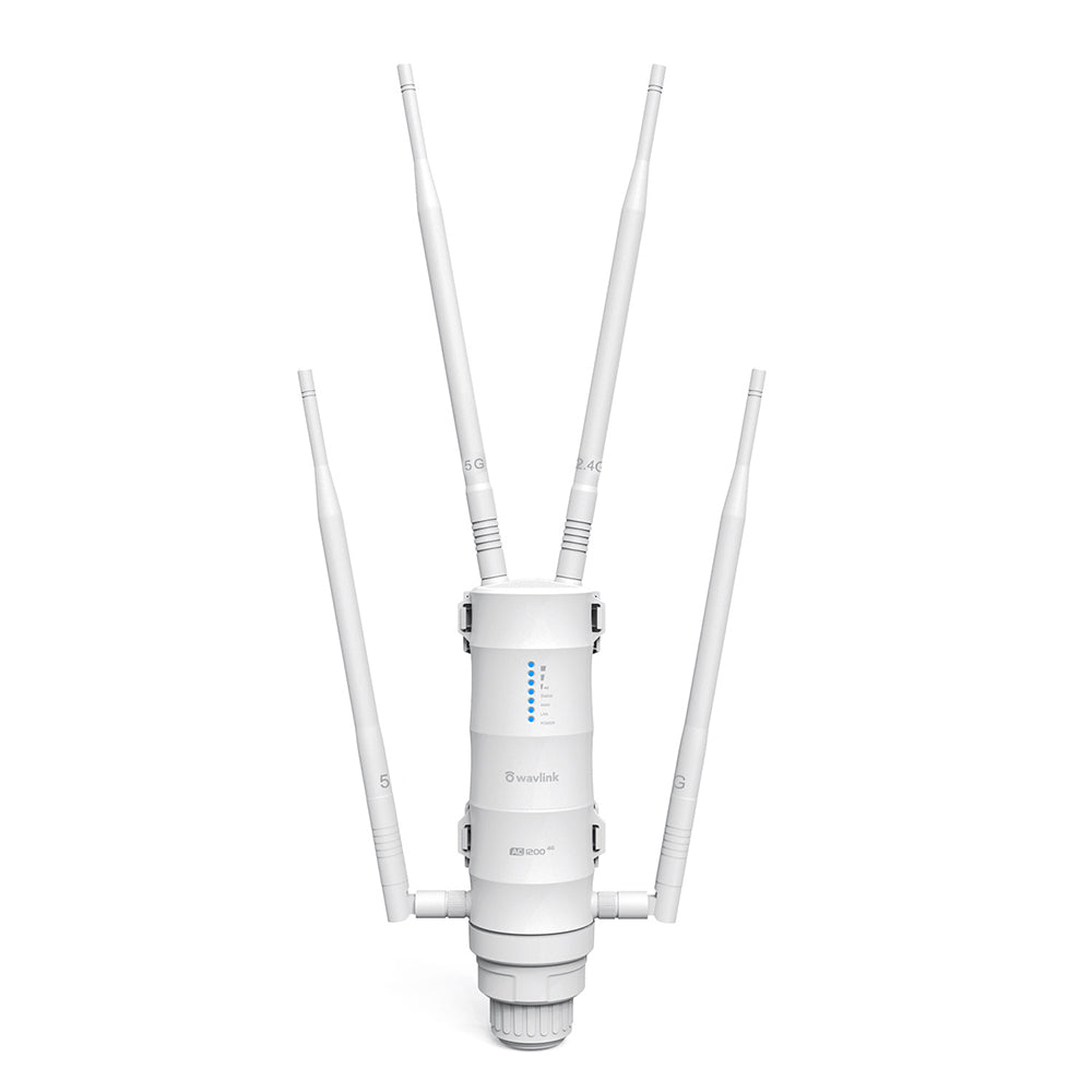 WAVLINK AC1200 Outdoor WiFi Dual Band Long Range Aerial HD4 Extender WiFi Router