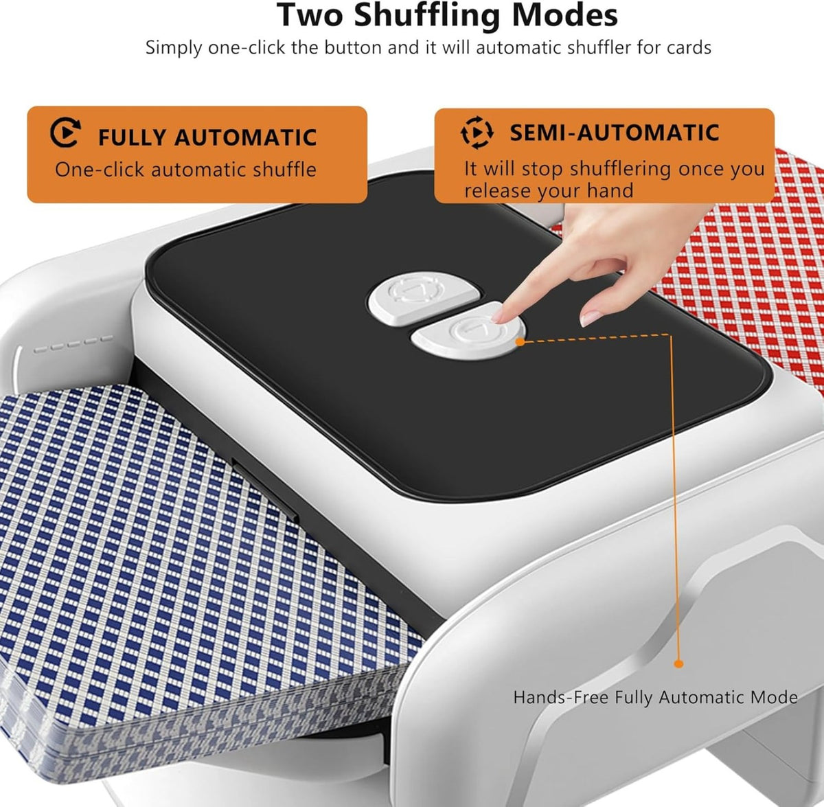 2 Deck Automatic Card Shuffler Board Game Poker Playing Cards Shuffling Machine