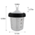 50 Sets Paint Spray Gun Cup Lids Liners Kit with Micron Filter  600ML Clear