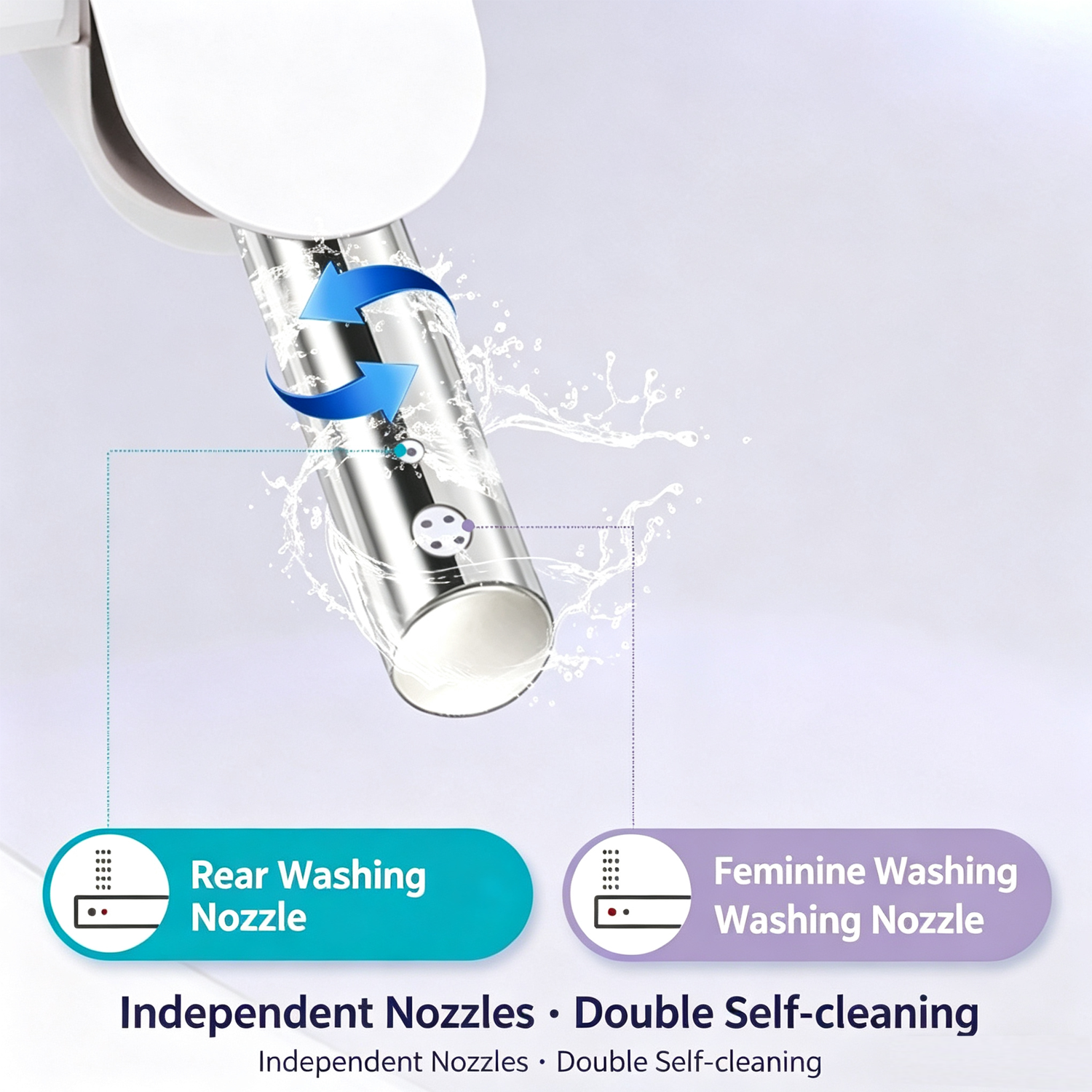 Electric Toilet Bidet Seat Cover Auto Massage Washlet Bathroom Warm Water Dry AU
