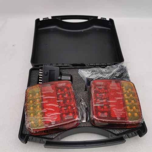 2X 7Pin LED Magnetic Wireless Trailer-TailLight Kit For Trailer Truck Automotive
