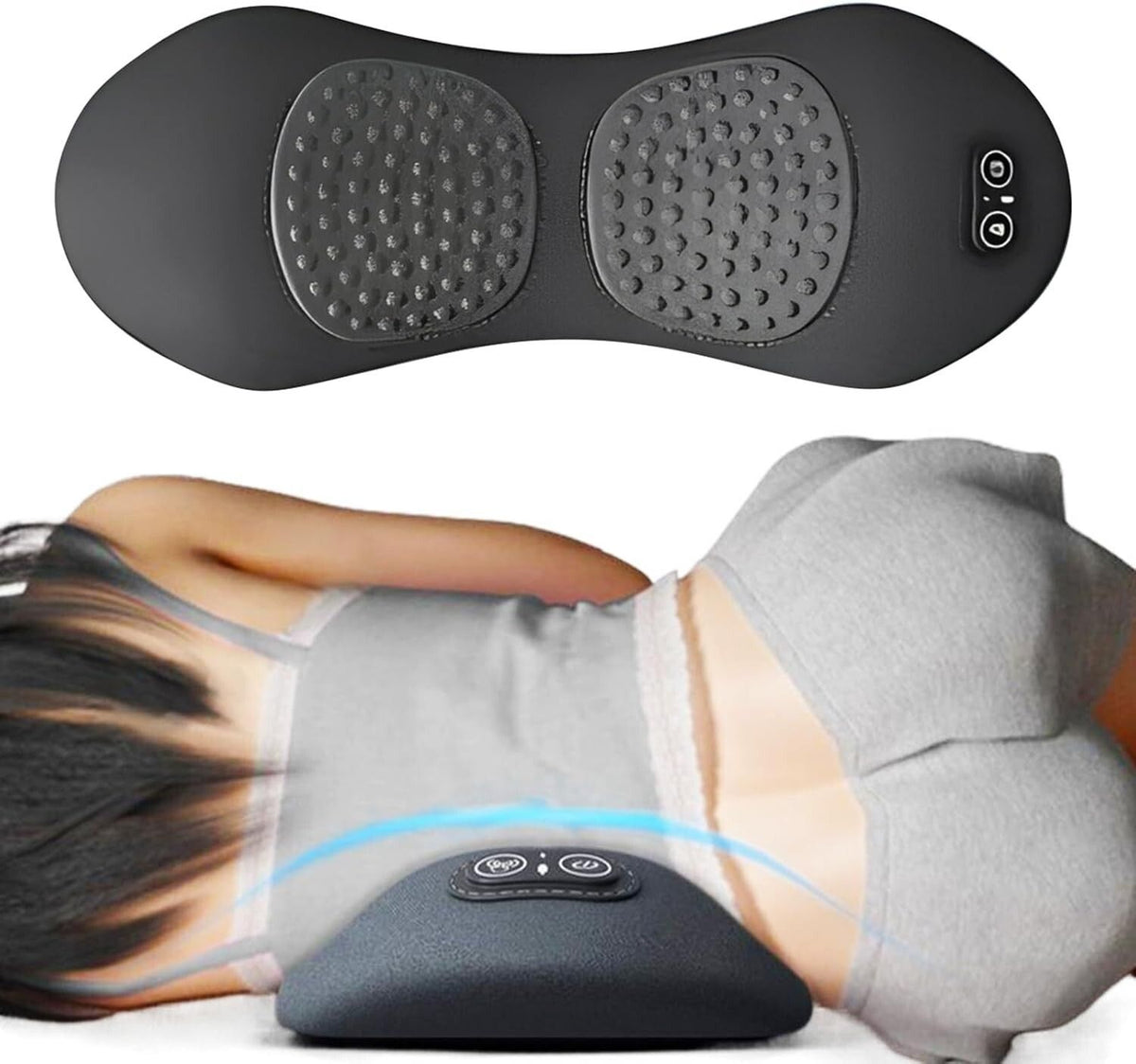 Electric Back Massager Triple Fusion Back Massager Traction Lifting &amp; Heat AU