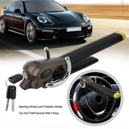 Car Steering Wheel Anti-theft Lock Foldable Anti-theft Security Car T-Lock