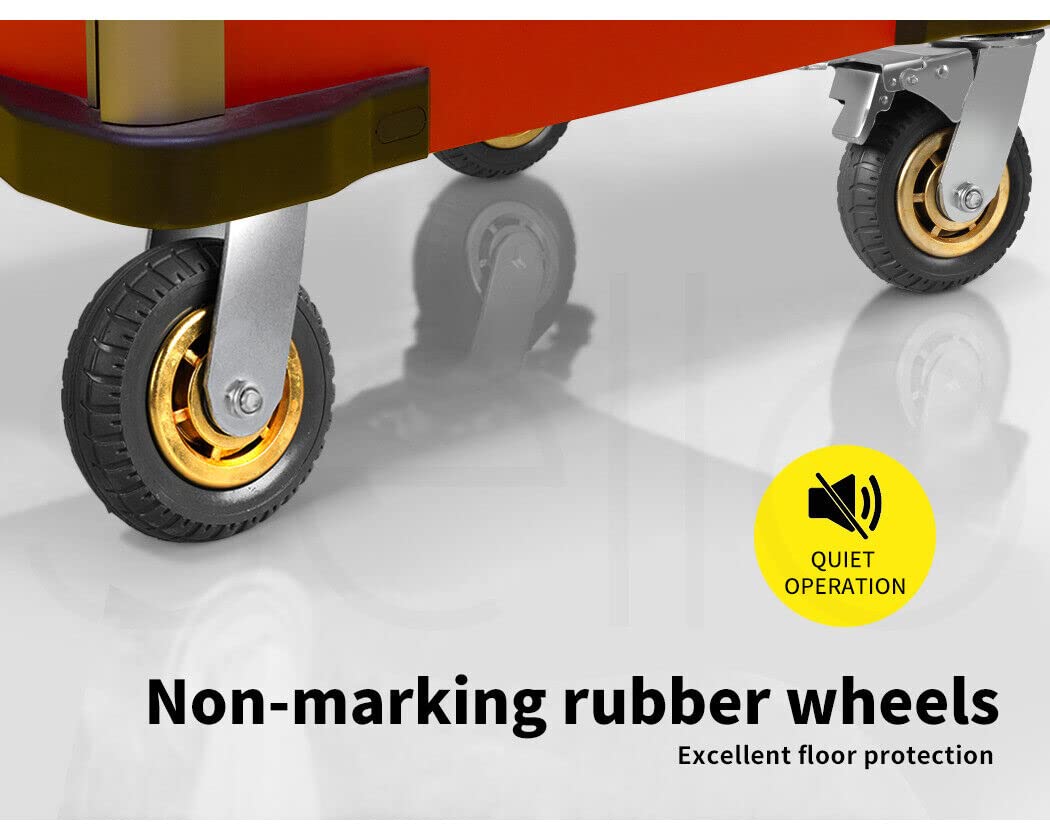 4X 6" / 150mm Heavy Duty Swivel Caster Wheels Castor 1000KG Load,2 with Brakes