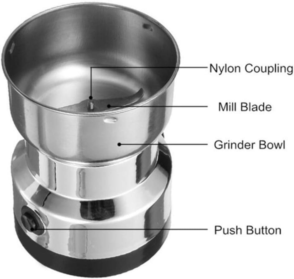 Electric Coffee Grinder Grinding Milling Machine Bean Nut Spice Matte Blender AU