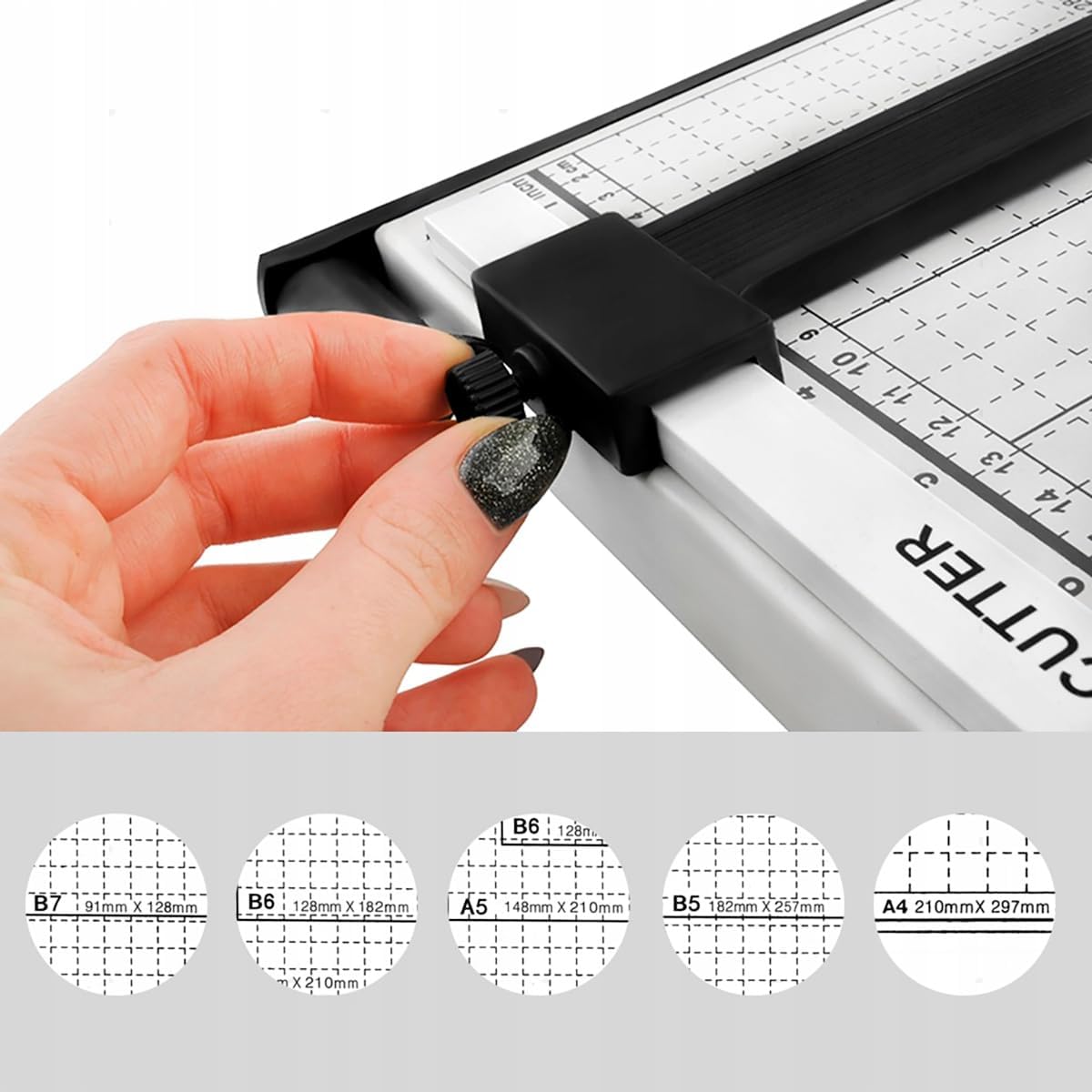 Professional Heavy Duty A4 To B7 Paper Cutter Guillotine Trimmer Home Office