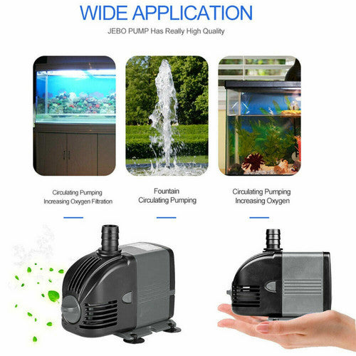 6W Adjustable Flow Aquarium Pump Water Submersible Fish Tank Fountain Pond Marine