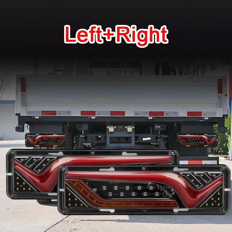 2X Sequential Indicator LED Tail Lights Trailer Ute Caravan Truck Stop Lamp 12V