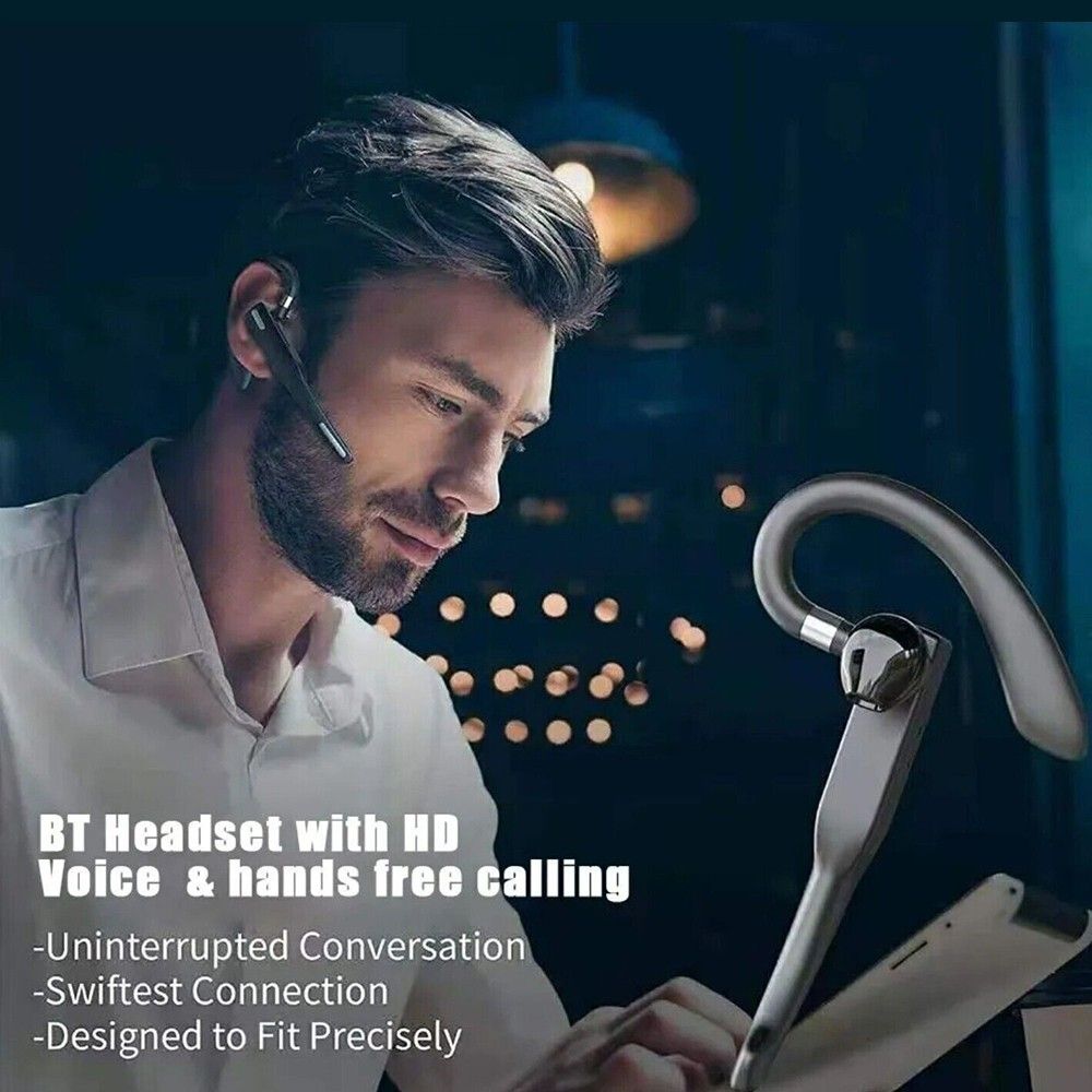 Bluetooth Wireless Headphones Business Trucker Handsfree Earpiece Headset Mic AU