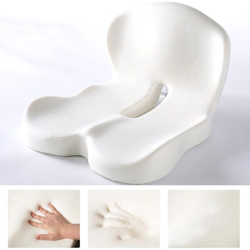 Memory Foam Seat Cushion Lumbar Support Ergonomic Back Support Office Car AAAAA