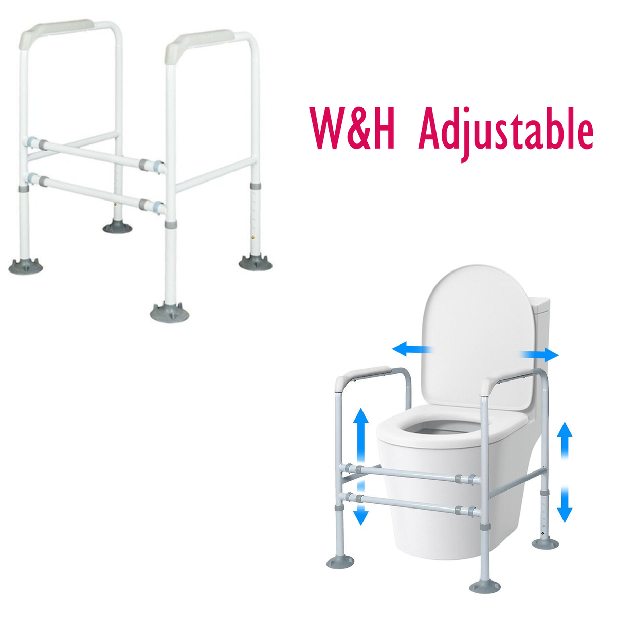 E-HOME Over Toilet Support Frame Safety Grab Aid Rail for Elderly Disabled AU