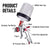 Air HVLP Spray Gun Paint Gun 600CC Gravity Feed Cup 1.4mm 1.7mm 2mm Tip AU Stock