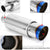 3.5 Cannon Muffler 2.0 Inlet Titanium Universal Muffler SS Exhaust Pipe Chrome