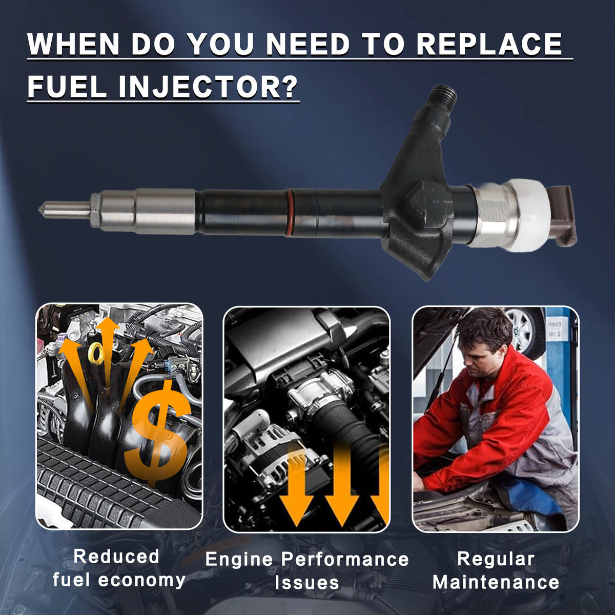 For Nissan YD25DDTI Navara D22 16600-EB70C Fuel Injector 095000-6250 095000-6251