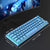 67 Keys Layout Design Mechanical Gaming Keyboard PC PS4 RGB Backlight Wired USB Blue