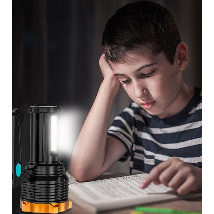 Most Powerful 1200000lm LED Flashlight Super Bright Torch Lamp USB Rechargeable