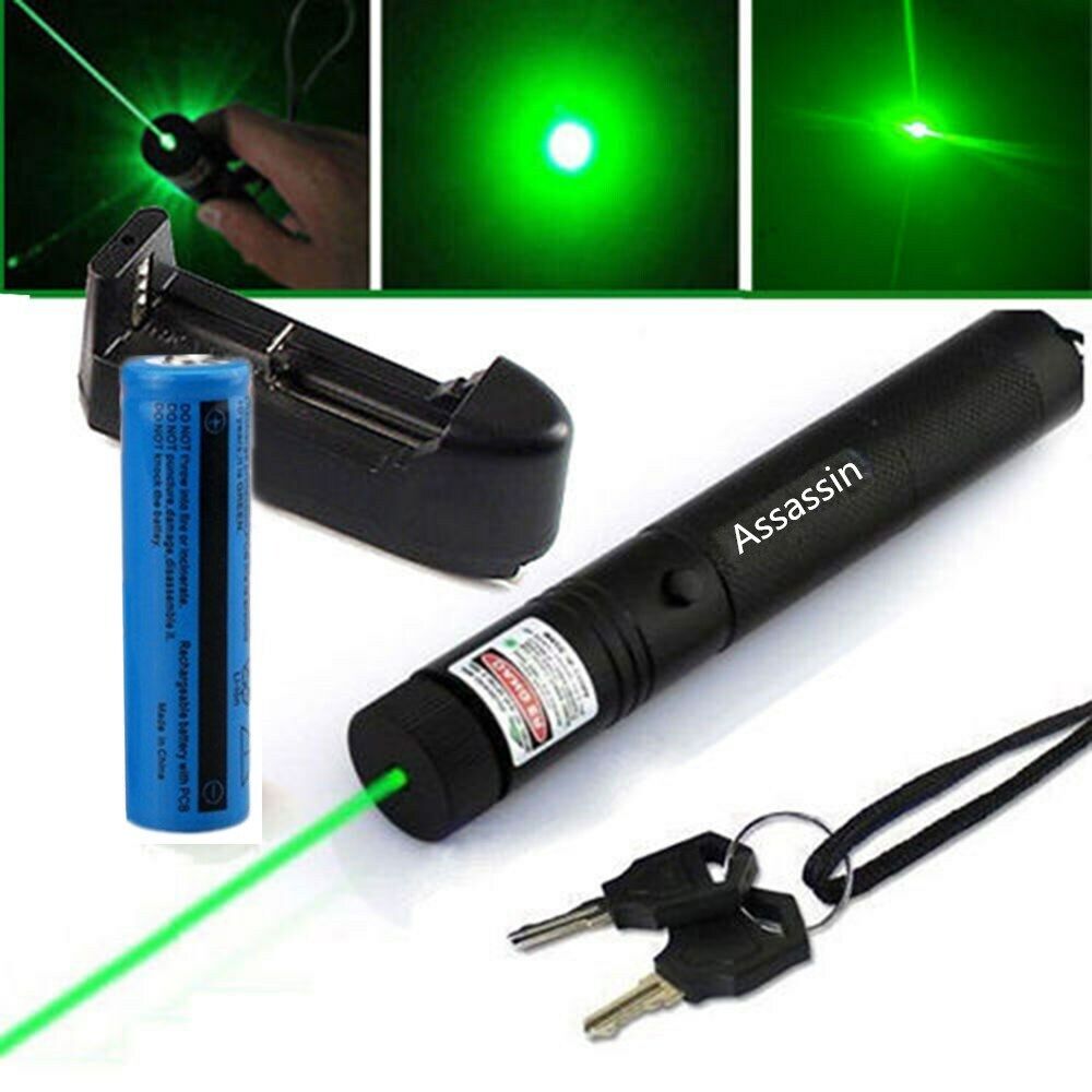 990Miles Rechargeable Green Laser Pointer Pen Light Astronomy Visible Beam Lazer