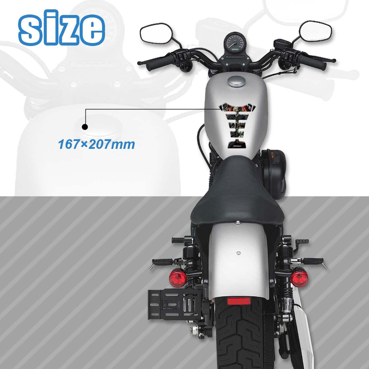 Tank Pad Fuel Tank Sticker Guard Motorcycle Decoration Fit For Kawasaki Z400