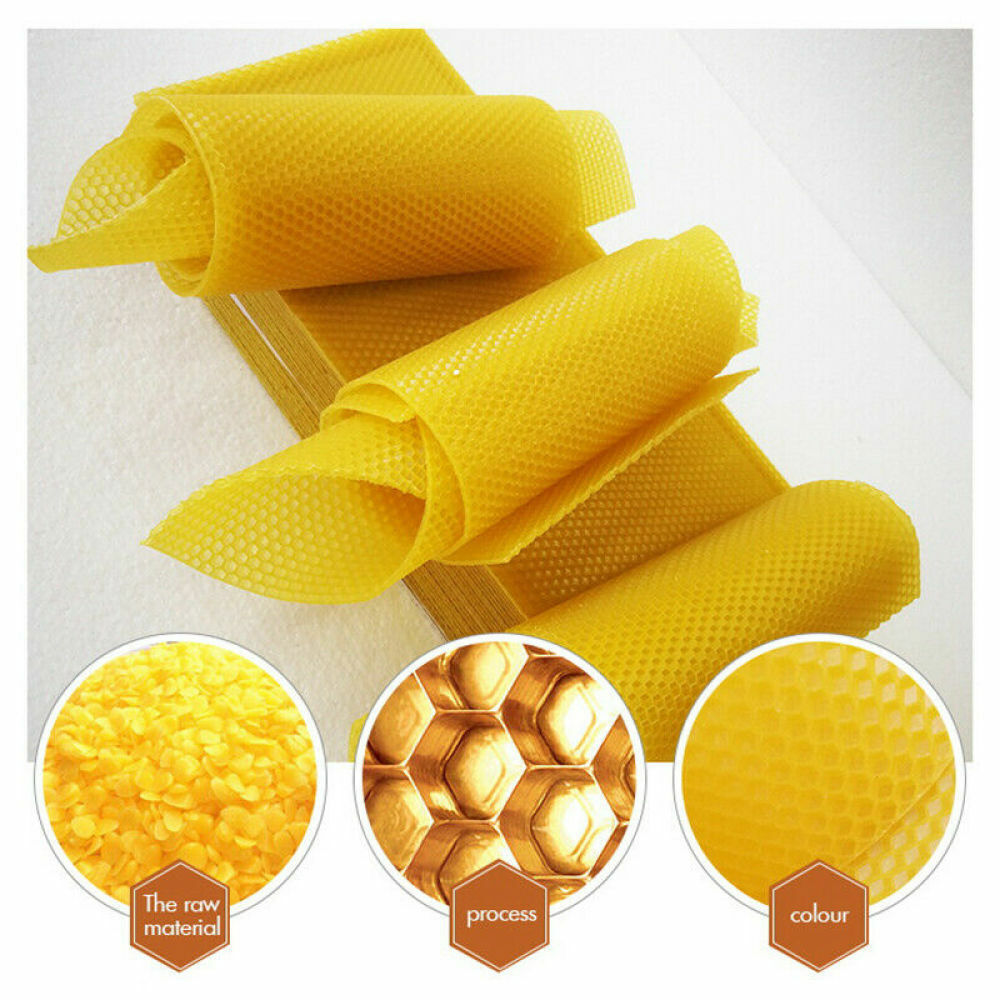 30Pcs Bee Hive Wax Honeycomb Bee Hives Beekeeping Equipment Frames Foundation