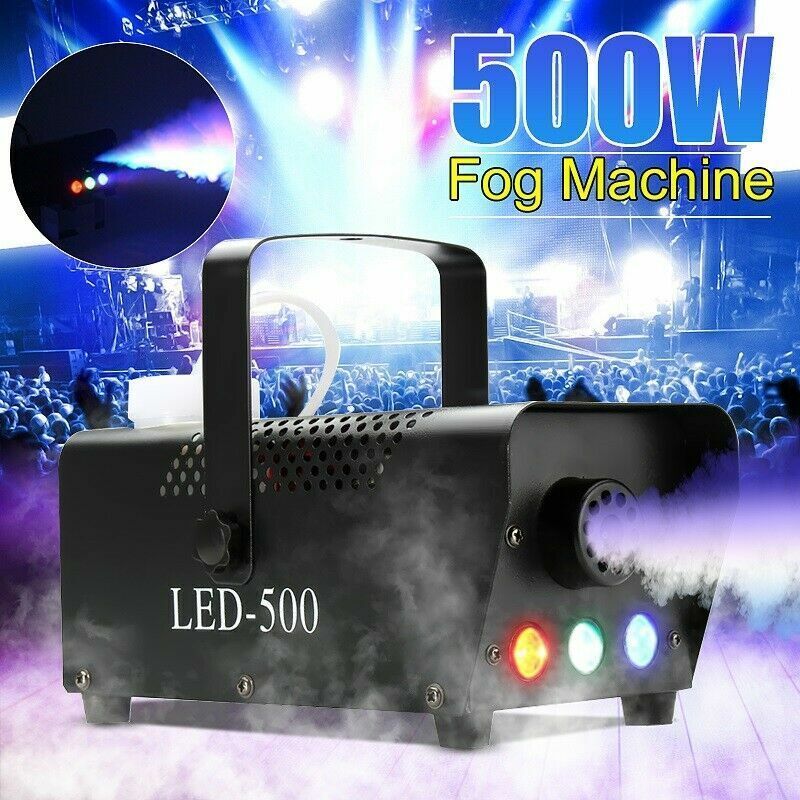 Fog Smoke Machine Fogger 500W RGB LED Party Club Disco Effect Wireless Control