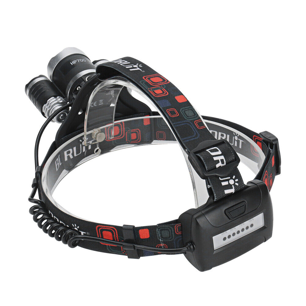 HP700 LED Headlamp Head Torch Lamp Rechargeable Light Headlight  Camping