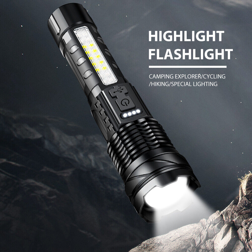 Super Bright 30W 14LED Flashlight White Laser Tactical Torch Lamp for Camping AU