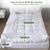 Bamboo Pillowtop Mattress Topper Luxury Bedding Mat Pad Protector Cover Single 90 x 190 cm