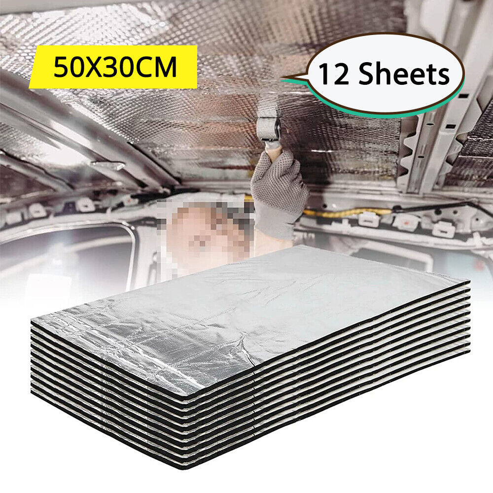 10mm Sound Deadener Insulation Heat Proof Noise Proofing Foam Car Auto Shield AU