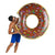 Coffee Inflatable Giant Donut Raft Swim Ring Float Swimming Pool Beach Lounge Pink Coff 120CM