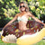 Coffee Inflatable Giant Donut Raft Swim Ring Float Swimming Pool Beach Lounge Pink Coff 70CM