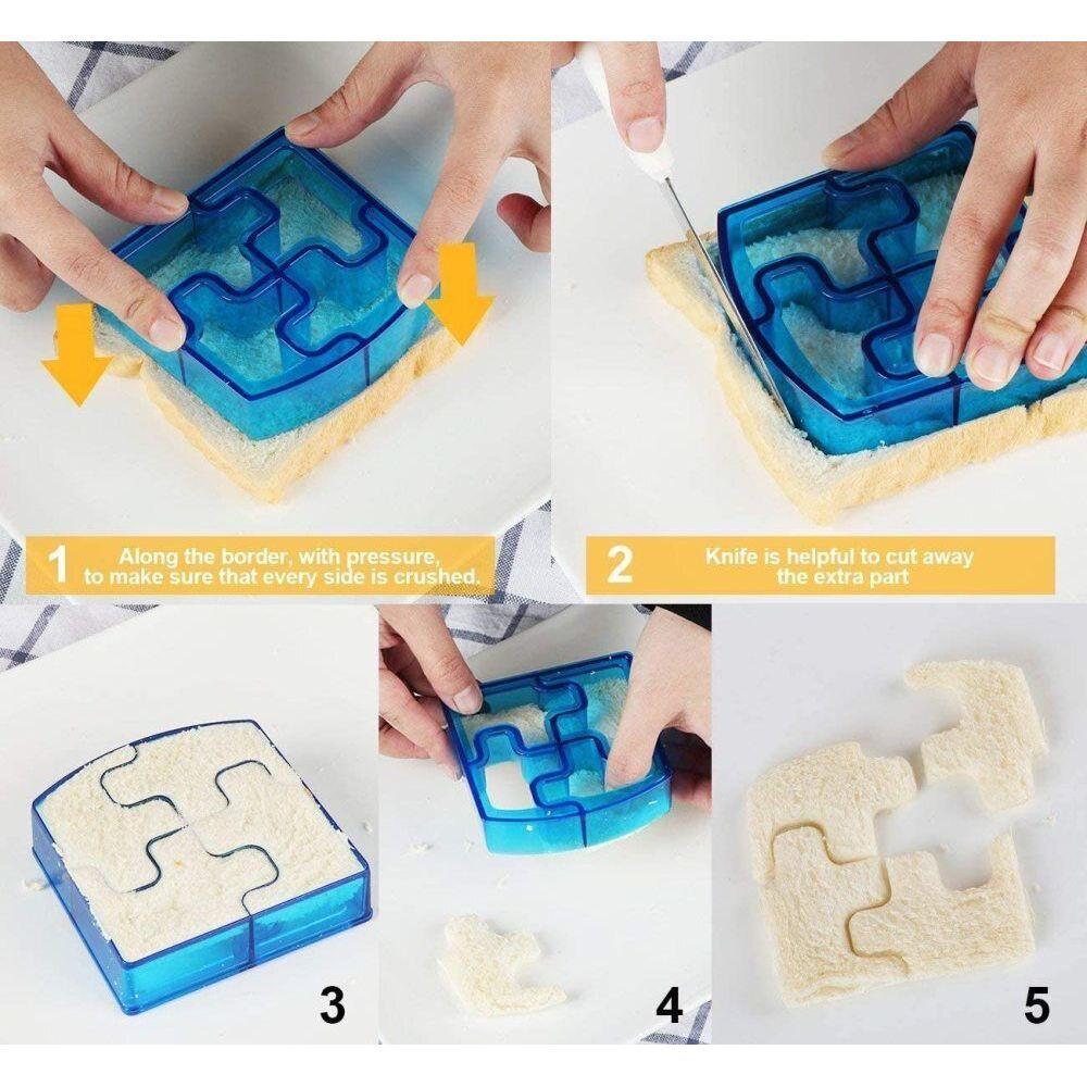 45 PCS Sandwich Cutter Kids DIY Toast Mold Bread Food Moulds Xmas Gift