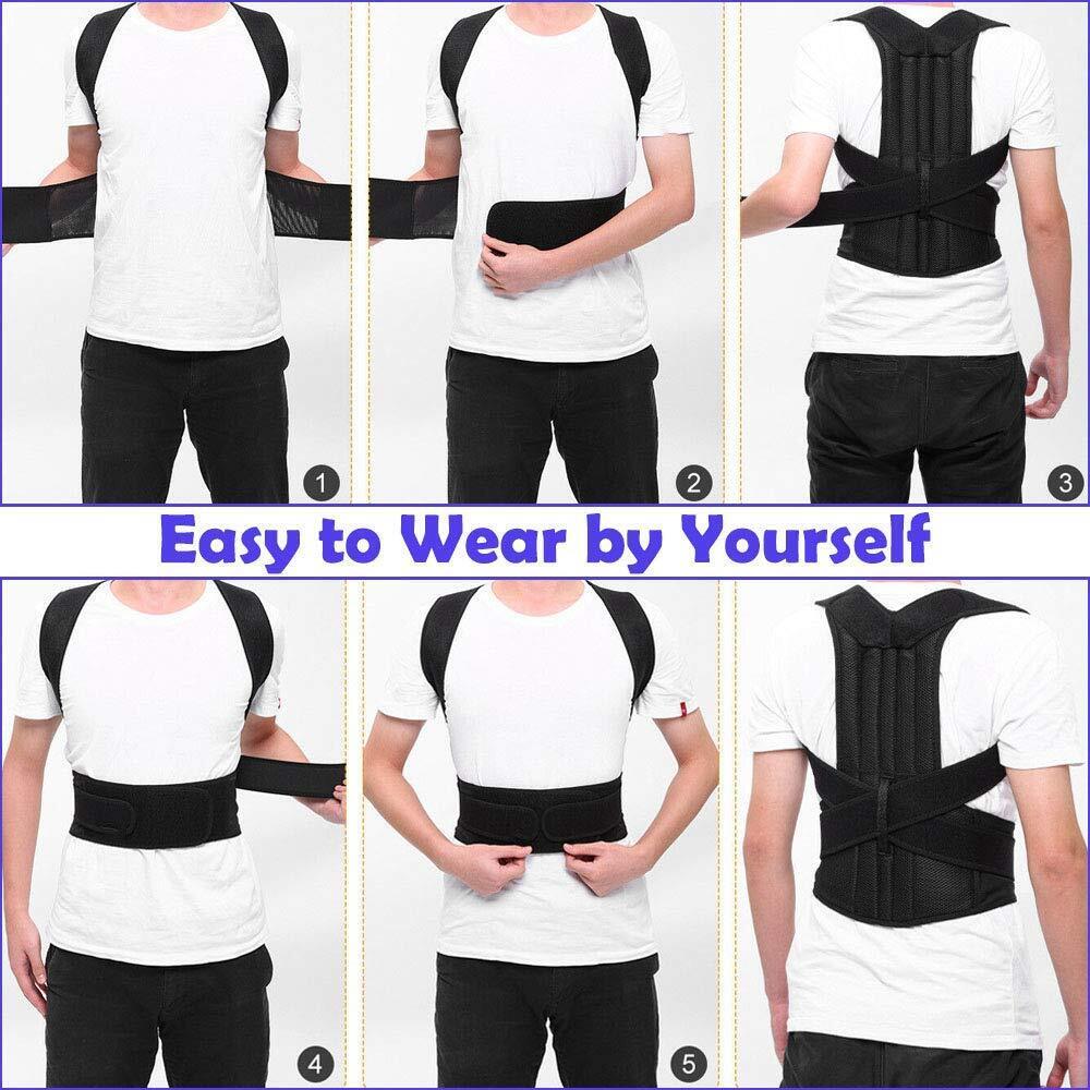 Posture Corrector Lumbar Brace Pain Relief Full Back Support Shoulder Brace Belt