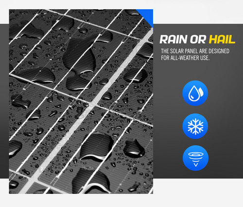 12V 130W Mono Solar Panel Kit Caravan Home Off Gird Battery Charging Power