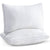 2xQueen Quality Pillows Cotton Hotel Adjustable Home Pillows Down Alternative Pillows