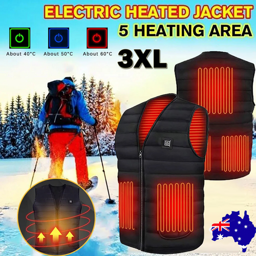 Heated Vest for Men &amp; Women, Smart heated Jacket, Battery Not Included 3XL