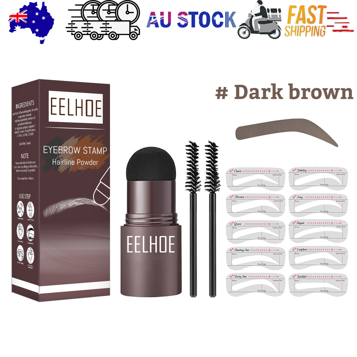 Eyebrow Print Mold Thrush, Lazy Eyebrows Fill Makeup Eyebrow Cake Waterproof Hairline Powder