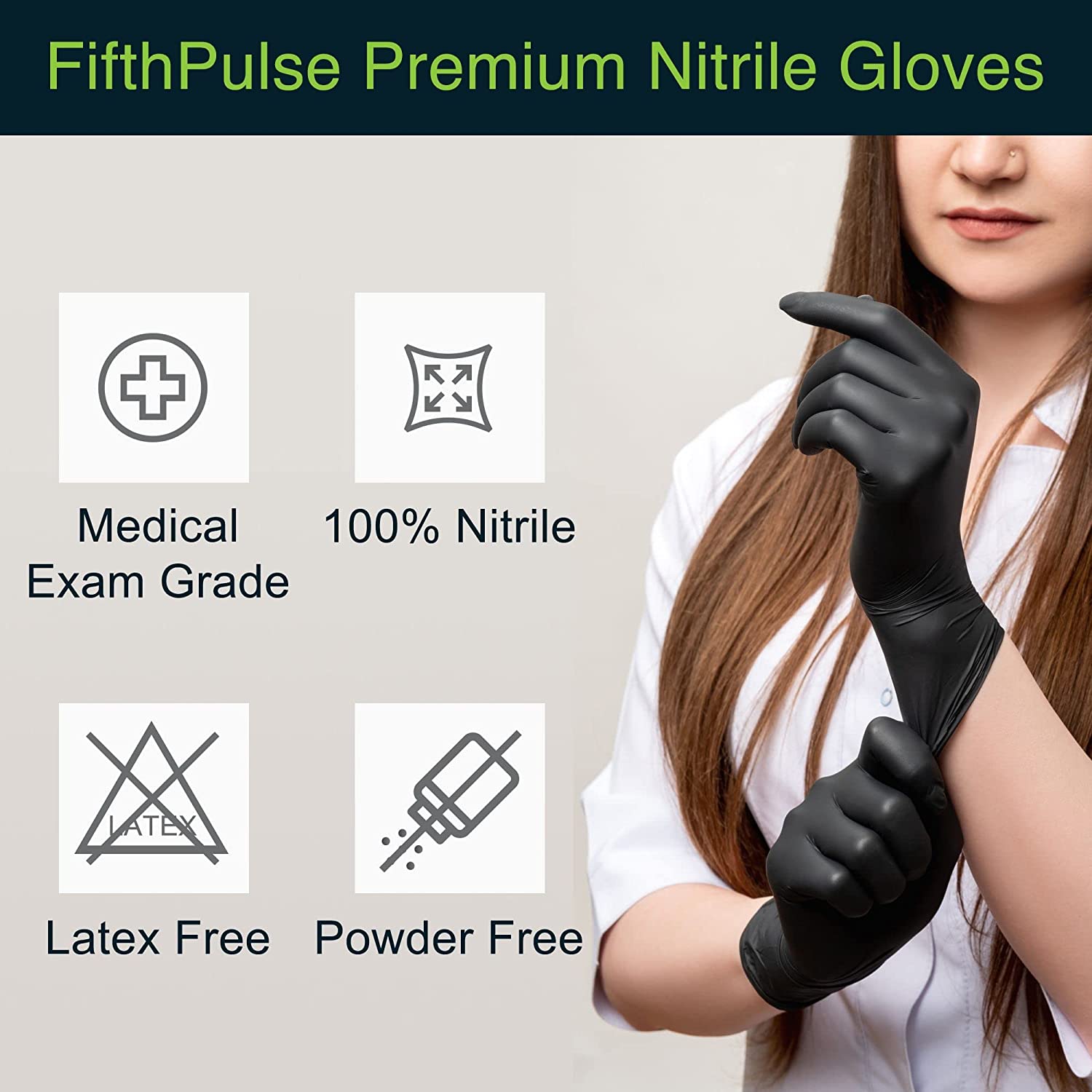 6g Flexible Disposable Nitrile Gloves For Mechanic Work Food Prepa 200Pcs L
