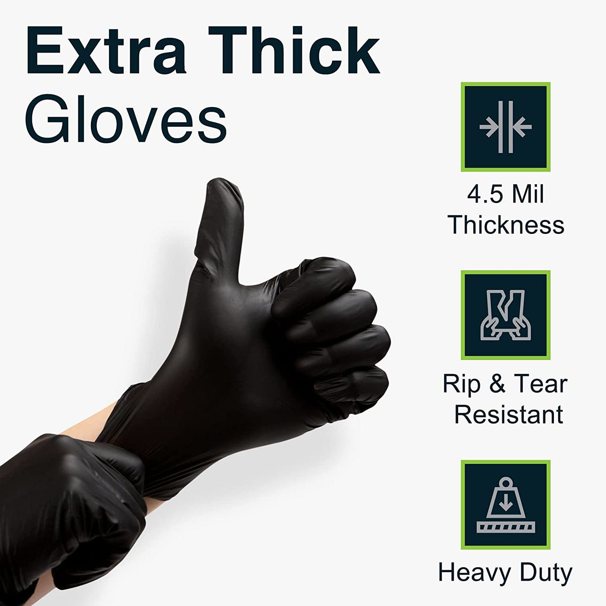 6g Flexible Disposable Nitrile Gloves For Mechanic Work Food Prepa 100pcs M